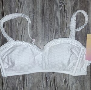 White Bikini Top - Stoney Clover Ln NWT
